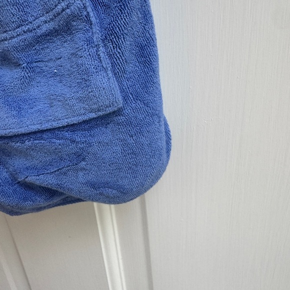 Cat & Jack 2T Girls Blue Terry Cloth Athletic Shorts with Drawstring - Picture 5 of 6